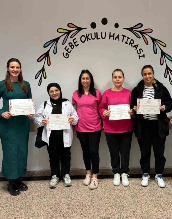 Babaeski’de şubat ayı gebe okulu eğitimleri tamamlandı 