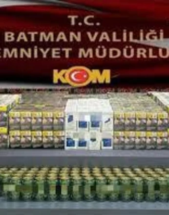 Batman'da 44 kilo kaçak nargile tütünü ele geçirildi