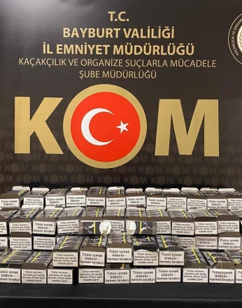 Bayburt’ta kaçak tütün ve alkol operasyonu yapıldı