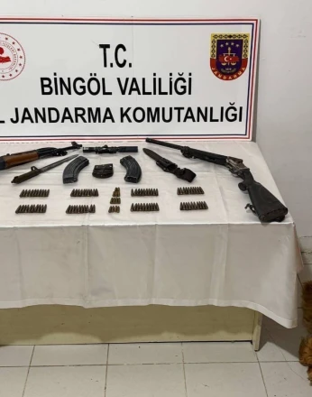 Bingöl’de silah ve mühimmat ele geçirildi