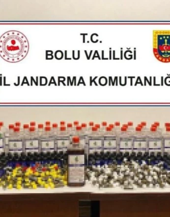Bolu'da kaçak içki operasyonu: Piyasa değeri 42 bin lira