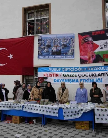 Gümüşhaneli miniklerden Sumud Filosu’na destek