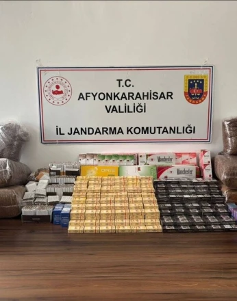 Jandarmadan kaçak sigara ve tütün operasyonu