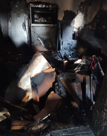 Kahramanmaraş'ta ev yangını