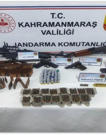 Kahramanmaraş’ta jandarmadan 3 aylık bilanço: 129 silah ele geçirildi, 275 kişi tutuklandı