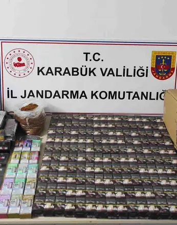 Karabük’te kaçak tütün ve sigara operasyonu