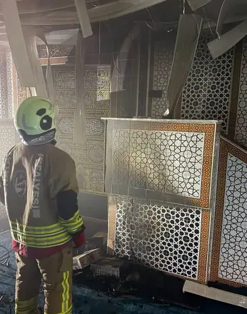 Kırıkhan’da camide yangın çıktı
