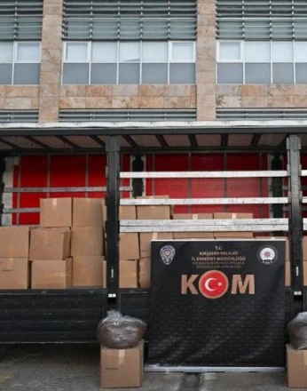 Kırşehir'de 3,5 ton kaçak tütün ele geçirildi