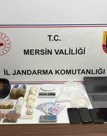 Mersin'de uyuşturucu ticareti yapan 4 şüpheli tutuklandı