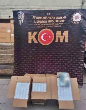 Polis 4 milyon 100 bin adet sahte bandrollü boş makaron ele geçirdi