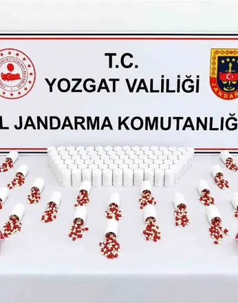 Yozgat’ta 5 bin 626 sentetik ecza hap ele geçirildi