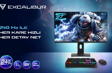 2K çözünürlük ve 240 Hz yenileme hızına sahip yeni oyuncu monitörü tanıtıldı 