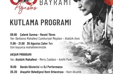 30 Ağustos Zaferi Ataşehir’de coşkuyla kutlanacak

