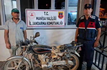 5 yıldır aranan çalıntı motosiklet Salihli’de bulundu 