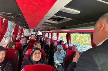 60 yaş üstü kadınlar kültür gezisi için yola çıktı
