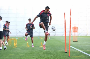 A Milli Futbol Takımı, İspanya maçı hazırlıklarına başladı 