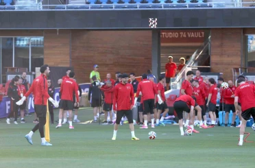 A Milli Futbol Takımı, San Francisco’daki ilk antrenmanını yaptı 