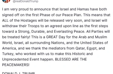 ABD Başkanı Trump: "İsrail ve Hamas Barış Planımızın ilk aşamasını onayladı" 