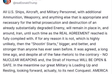 ABD Başkanı Trump'tan İran'a yeniden saldırı uyarısı: "Nükleer silah olmayacak ve Hürmüz Boğazı açık olacak"