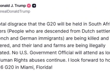 ABD Başkanı Trump’tan G20 Zirvesi tepkisi: "Güney Afrika’da yapılacak olması tam bir rezalet" 