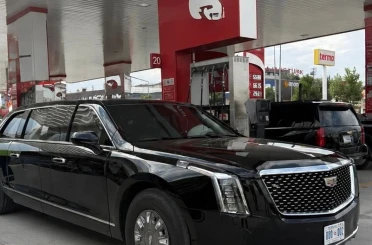 ABD Başkanı Trump’un makam aracı "canavar" Ankara yollarında 