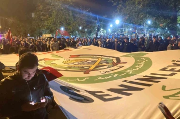 ABD Büyükelçiliği önünde Sumud Filosu eylemi 