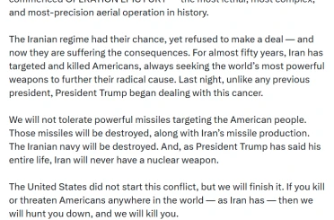 ABD Savunma Bakanı Hegseth, İran’a yönelik açıklamalarda bulundu 