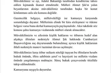 Adalet Bakanı Gürlek’in avukatından Şık’a suç duyurusu