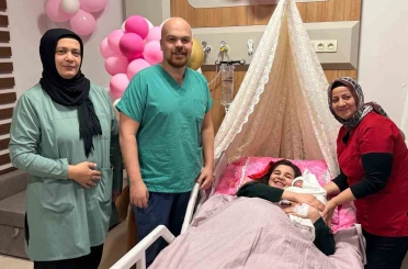 Adıyaman’da 2026 yılınının ilk bebeği "Rüya" oldu 