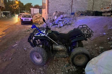 Adıyaman’da devrilen ATV’nin sürücüsü yaralandı 