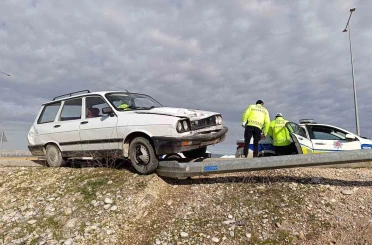 Adıyaman’da otomobil ile kamyon çarpıştı: 1 yaralı 