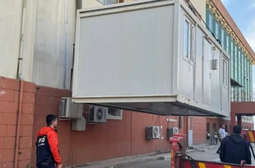 AFAD, Şırnak Devlet Hastanesine 10 yaşam konteyneri desteğinde bulundu 