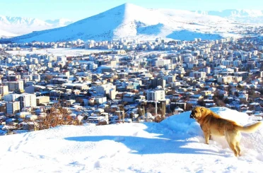 Afşin’de kar sonrası manzara hayran bıraktı 