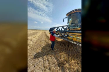 Afyonkarahisar’da hububat hasadı sürüyor 