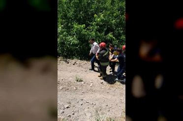 Ağaçtan su kanalına düşen şahıs yaralandı 