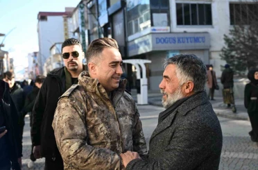 Ağrı Emniyet Müdürü Önder, esnaf ve vatandaşlarla bir araya geldi 