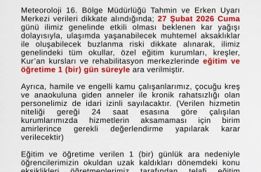 Ağrı’da eğitime kar engeli 