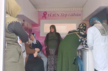 Ağrı’da gezici kanser tarama aracı köy köy dolaşarak kadınlara ücretsiz hizmet sunuyor 