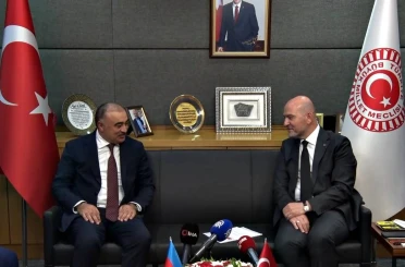 AK Parti İstanbul Milletvekili Soylu, Azerbaycan Ankara Büyükelçisi Memmedov’u kabul etti 
