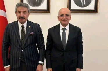 AK Parti Şırnak Milletvekili Tatar, kentin su sorunu çözümü için Bakan Şimşek ile görüştü