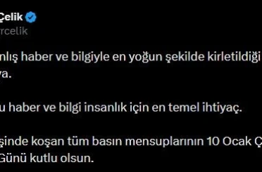 AK Parti Sözcüsü Çelik’ten 10 Ocak Çalışan Gazeteciler Günü mesajı 