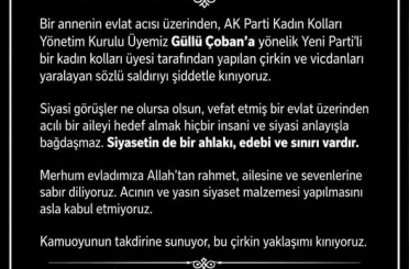 AK Parti’den ölmüş evlat üzerinden yapılan sözlü saldırıya kınama 