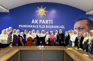 AK Partili kadınlardan Başkan Zeynep Güneş’e şalvarlı destek 