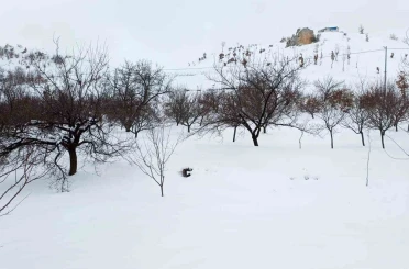 Akçadağ’da kar kalınlığı 1 metreye yaklaştı 