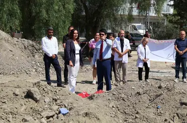 Akçalı Aile Sağlığı Merkezi’nin yeni hizmet binasında çalışmalar sürüyor
