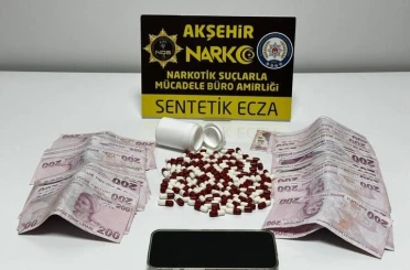 Akşehir'de ki uyuşturucu operasyonunda 1 kişi tutuklandı