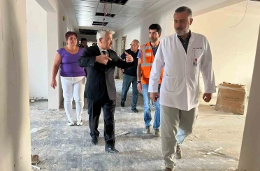 Akşehir Devlet Hastanesi ek binasında sona doğru 