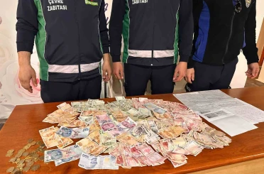 Akşehir’de dilenci operasyonu: 4 bin 410 TL’ye el konuldu 