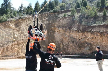 Akşehir’de gerçeği aratmayan arama kurtarma tatbikatı