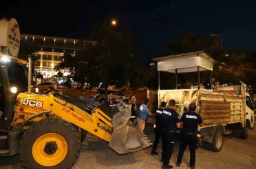 Aksu’da kaldırım işgallerine yönelik denetimler devam ediyor 